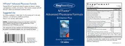 Label for NTFactor Advanced Physicians Formula