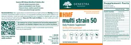 Label for HMF Multi Strain 50
