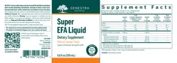 Label for Super EFA Liquid Natural Orange Flavor