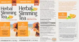 Label for Herbal Slimming Tea Orange Spice