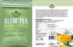 Label for SlimTea Lemon Flavor