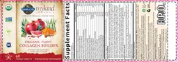Label for Organic Plant Collagen Builder