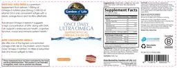 Label for Once Daily Ultra Omega Orange Flavor
