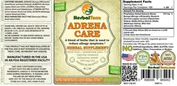 Label for Adrena Care Sugar Free