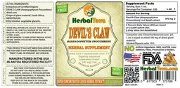 Label for Devil's Claw Sugar Free