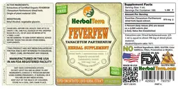 Label for Feverfew