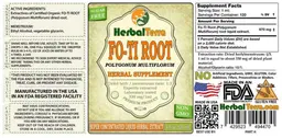 Label for Fo-Ti Root