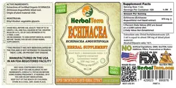 Label for Echinacea Echinacea angustifolia