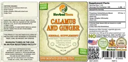 Label for Calamus and Ginger Sugar Free