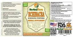 Label for Echinacea Echinacea purpurea