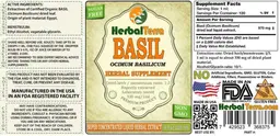 Label for Basil Sugar Free