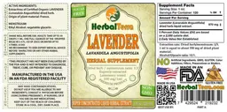 Label for Lavender Lavandula angustifolia