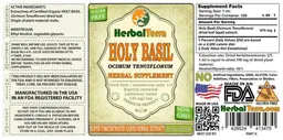 Label for Holy Basil