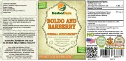 Label for Boldo and Barberry Sugar Free