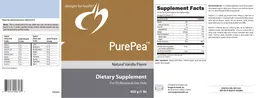 Label for PurePea Natural Vanilla Flavor