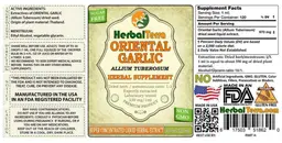 Label for Oriental Garlic