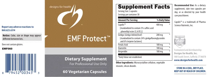 Label for EMF Protect