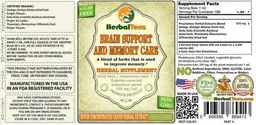 Label for Brain Support and Memory Care Sugar Free