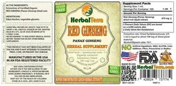 Label for Red Ginseng