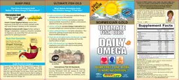 Label for Norwegian Gold Daily Omega Natural Orange Flavor
