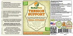 Label for Tension Support Sugar Free