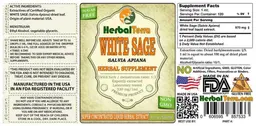 Label for White Sage Sugar Free