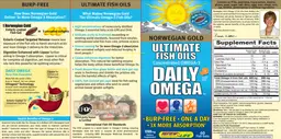 Label for Daily Omega Natural Orange Flavor