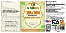 Label for China Root Sugar Free