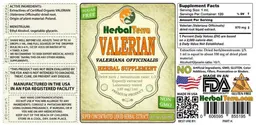 Label for Valerian Sugar Free