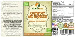 Label for Coltsfoot and Liquorice Sugar Free