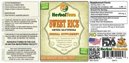 Label for Sweet Rice Sugar Free