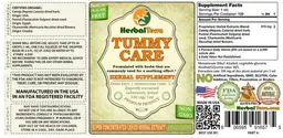 Label for Tummy Care Sugar Free
