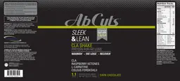 Label for CLA Shake Dark Chocolate