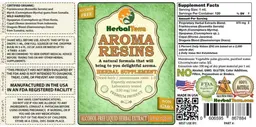 Label for Aroma Resins Alcohol Free