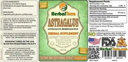 Label for Astragalus Alcohol Free