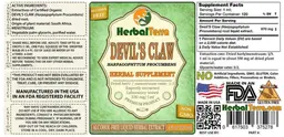 Label for Devil's Claw Alcohol Free