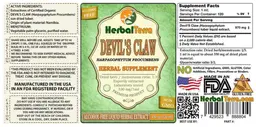 Label for Devil's Claw Alcohol Free
