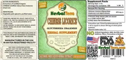 Label for Chinese Licorice Alcohol Free