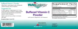 Label for Buffered Vitamin C Powder