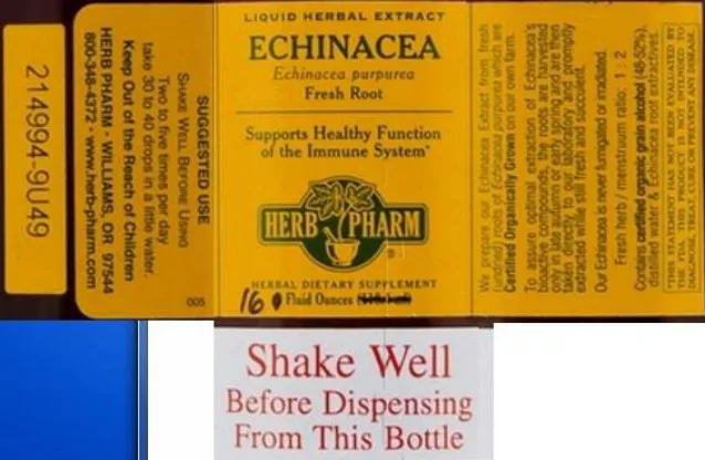 Label for Echinacea