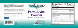 Label for Perm A vite Powder