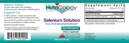 Label for Selenium Solution