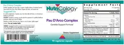 Label for Pau D'Arco Complex