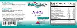 Label for AntiOx Original