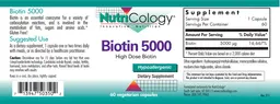 Label for Biotin 5000