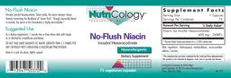 Label for No-Flush Niacin
