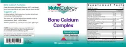 Label for Bone Calcium Complex