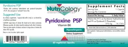 Label for Pyridoxine P5P