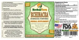 Label for Echinacea Echinacea purpurea Alcohol Free