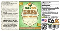 Label for Echinacea Echinacea purpurea Alcohol Free